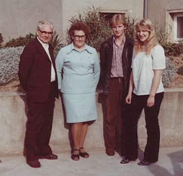 1981 mit Eltern